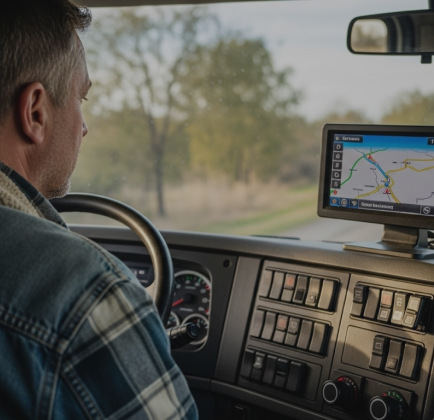 Caminheiro acompanhando as entregas